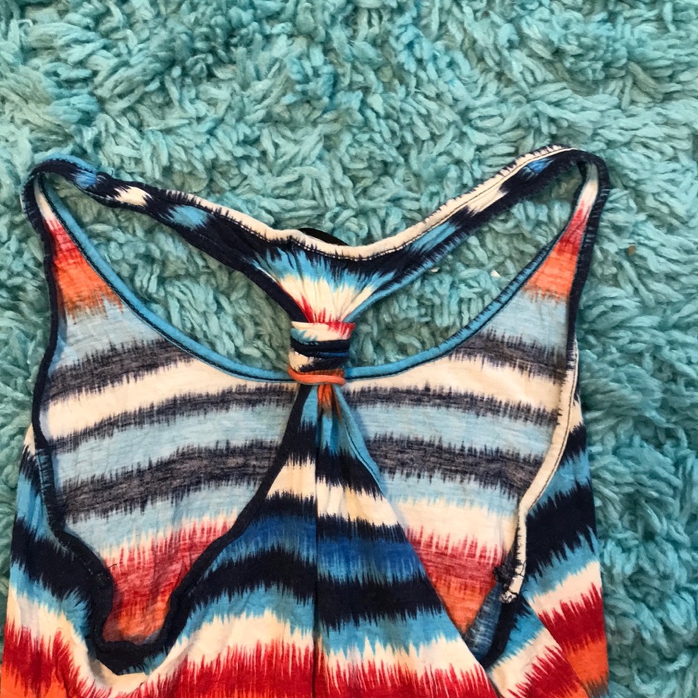 Multicolored Racer Back Tank - Picture 2 of 3